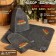 Set for the bath "100% man! For 100% bath" embroidery hat, rug and mittens