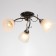 Chandelier 53512/3an wt, 3x40W E27, black chrome color