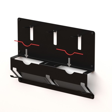 Holder for corner grinders from 115 to 125mm and detachment discs, black-10