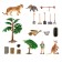 Set of figures "on the farm", 20 items