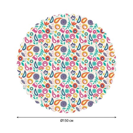 Tables on the table "Flowers", round, Saten, d = 150 cm-1