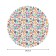 Tables on the table "Flowers", round, Saten, d = 150 cm