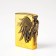 Gas lighter "Wings", silicon, 4 x 5.7 cm, gold