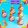 Paper cap “Happy birthday!”, Stars, set 6 pcs., 16 cm