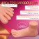 Training foot for pedicure, with bending fingers, beige color