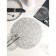 Serving napkin on the table "Manifik", d = 38 cm, silver color