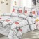 Bed linen 1.5sp boyar, size 145x215, 145x215, 70x70cm 2pcs, microfiber 65g/m, 100% polyester