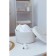 Basket for storage ladled handmade LadOM "BALL", 21 × 21 × 11 cm, beige color