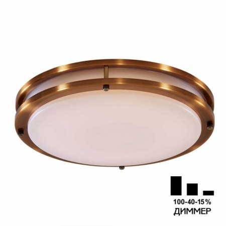 Lamp Citilux Boston CL709503N, 45.5x4.5x7.5 cm, 1x50W, LED, brown color