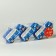 Set of jewelry plastic 3 pcs "Models" 9x3.5 cm, blue