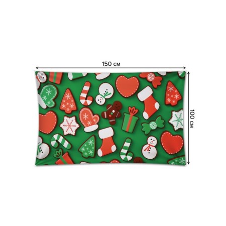 Decorative panel with photo printing "Ginger gingerbread", horizontal, size 100x150 cm-2