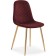 Stol on a metal frame DABL Metal/velor, gold/burgundy 45x51x86 cm
