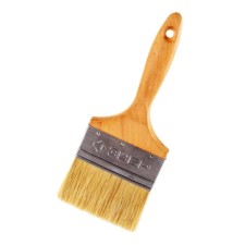 Brush flat bison 01005-100, light natural bristles, wooden pen, 4 ″/100mm