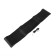 Cartage braid braid, 38 cm, genuine leather with perforation, black