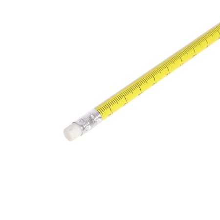 Black pencil with the eraser "ruler", hardness of HB, round body, mix-15