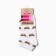 Women's socks shortened "cubs", white/olive color, river 23-25