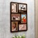 Photo frame of HDF "Our family" in 6 photos 10x15 cm (plastic screen)