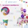Shar Latex 12 “Birthday”, festive theme, pastel, 25 pcs.
