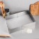 The form is sliding for baking "rectangular", h -10 cm, 18x32 - 26x50 cm
