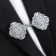 Cardigan clamp "Opener", white color in silver