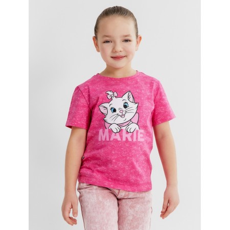 Marie T-shirt, Cats Aristocrats, Height 122-128, Pink-3