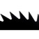 Huter GTD-40T trimmer knife, 255x25.4 mm, 40 teeth