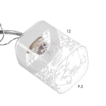 Ceiling chandelier "Lux" 2x40W E27 Color: silver-5