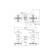 Bath mixer Rush Bianki Bi7650-44, two-wound, short spout, chrome