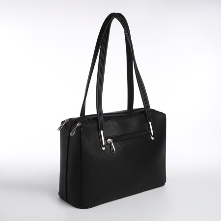 Female bag Textura, tout, average size, black color-2