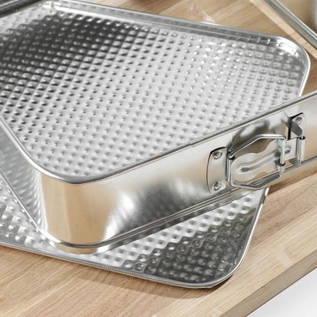 A set of baking forms “Square, Heart, Circle”, 3 objects, removable bottom-5