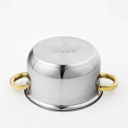 A stainless steel pan with a luxury luxury lid, 2.2 l, d = 19 cm-7