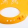 Bibslate for feeding silicone with pockets, orange color