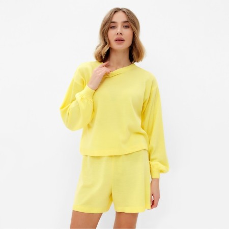 Female set (jumper, shorts) minku: casual collection color lemon, river 48