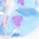Hair elastic band "hearts", blue, 11 cm, cold heart