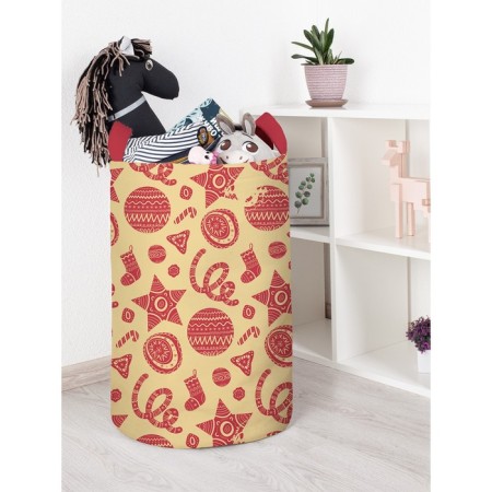 Basket for toys "Folk jewelry, size 40x60 cm