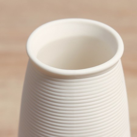 VAZA Ceramics Table "Elliot" Classic, D-4.5 cm, 14x6 cm, white-1