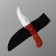 Tourist knife "Absalon" 16cm, blade 75mm/3mm, tree