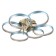 Chase with DND "WINLLA" LED 204W 3000-6000K blue-gold 80x80x11 cm Bayerlux