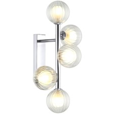 Wall lamp Shardin 5xg9 LED 28x26.5x50.5 cm, color chromium