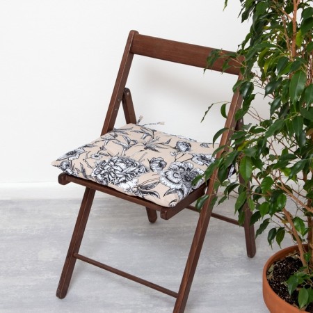 Sitting for a chair "Dolyana" Blooming Garden 42x42x7cm, 100% cotton, 164 g/m2