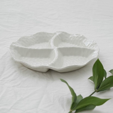 Menzhitsa ceramic 4 cells "Airiousness", 24 × 3.5 cm, white color-3