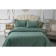 A set with a veil "Nathaniel", size 160x220 cm, 50x70 cm, emerald color