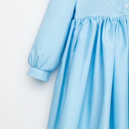 Платье для девочки MINAKU: Cotton collection цвет голубой, рост 128-10