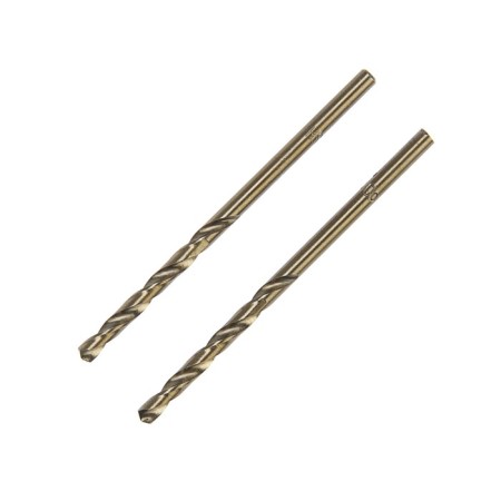 Tundra metal drill, HSS-CO (5% cobalt), cylindrical tail., 3 mm, 2 pcs.
