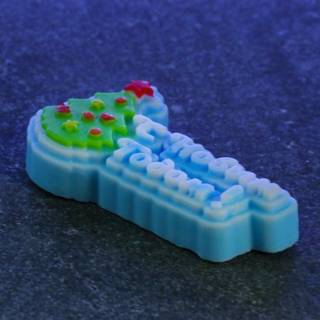 Figure soap "Happy New Year and Christmas tree" 65gr, 9x5x2cm-1