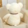 Soft toy "Bear", with a bow in peas, 80 cm, white color