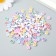 Beads for creativity plastic "Peace" White set 20 grams 0.4x0.7x0.7 cm