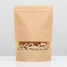 Zip-Lock package Craft with a rectangular window 18 x 26 cm