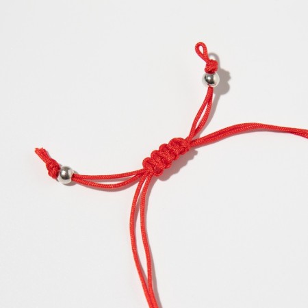 Bracelet "New Year" Santa with spruce, star, red color with silver, 6cm-4