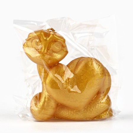 New Year's candle "Snake Milashka", for the New Year, Golden, 69 x 61 x 36-6